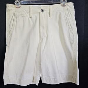 American Eagle Outfitters Longer Length Cream Shorts Men's 33 Classic